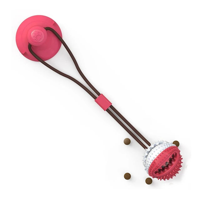 Suction Cup Tug Toy for Dogs — Solo Play & Teething Relief