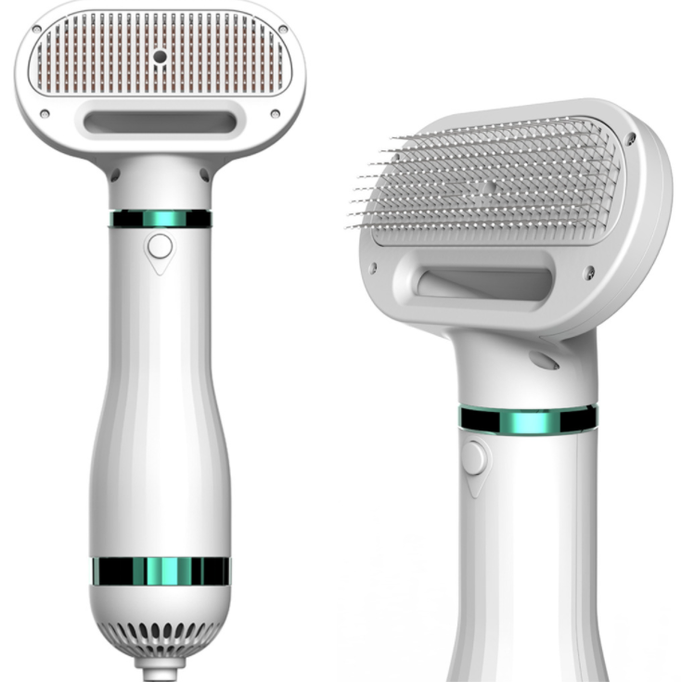 2-in-1 Dog Hair Dryer & Comb — Quiet, Fast Grooming