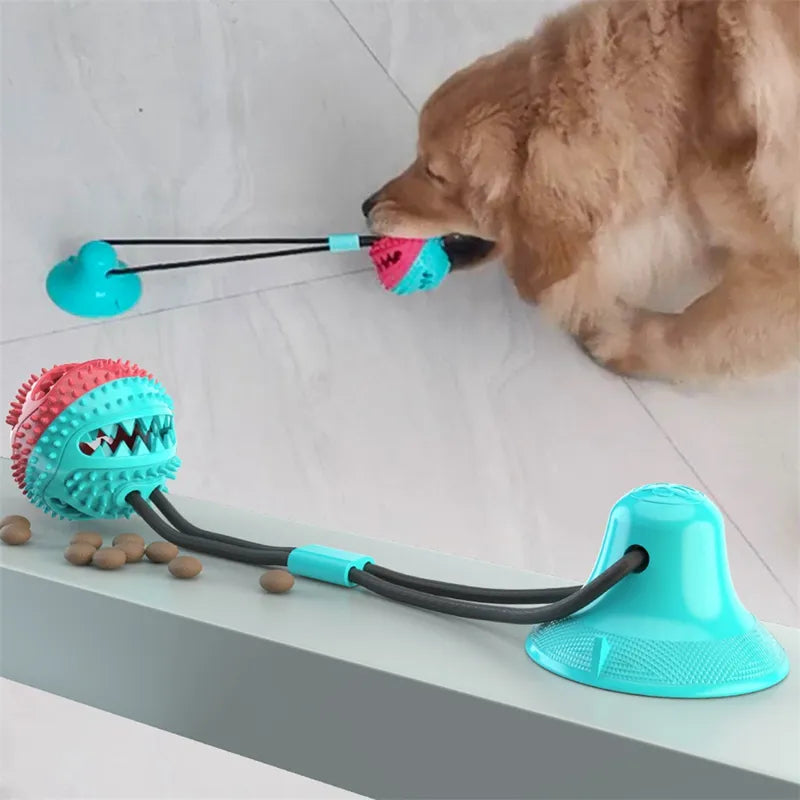 Suction Cup Tug Toy for Dogs — Solo Play & Teething Relief
