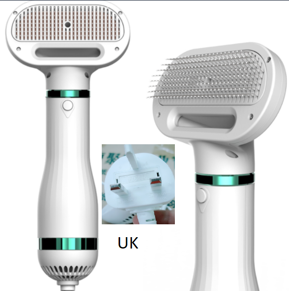 2-in-1 Dog Hair Dryer & Comb — Quiet, Fast Grooming