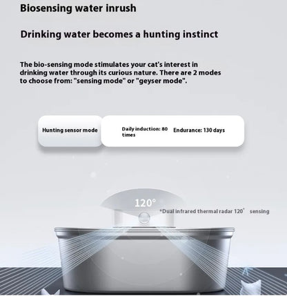 Stainless Steel Automatic Cat Water Fountain