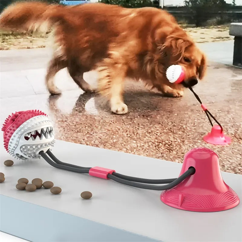Suction Cup Tug Toy for Dogs — Solo Play & Teething Relief