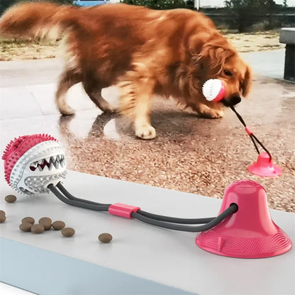 Suction Cup Tug Toy for Dogs — Solo Play & Teething Relief