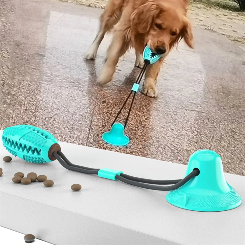 Suction Cup Tug Toy for Dogs — Solo Play & Teething Relief