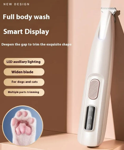LED Pet Paw Trimmer — Waterproof & Rechargeable