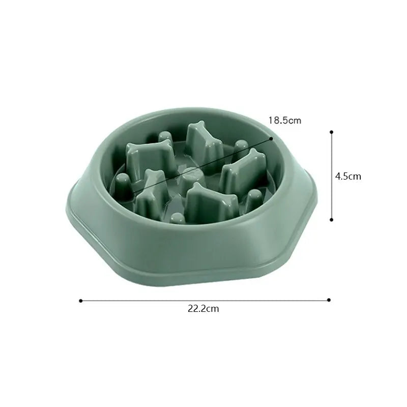 Slow Feeder Dog & Cat Bowl — Bloat Prevention Design