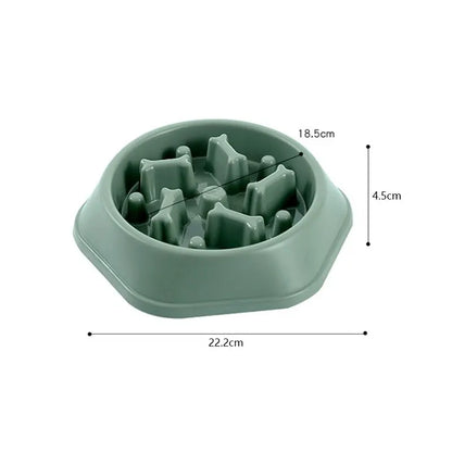 Slow Feeder Dog & Cat Bowl — Bloat Prevention Design