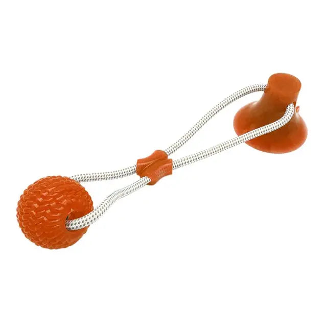Suction Cup Tug Toy for Dogs — Solo Play & Teething Relief