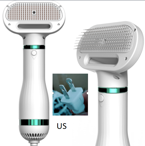 2-in-1 Dog Hair Dryer & Comb — Quiet, Fast Grooming