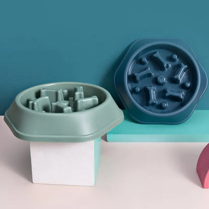 Slow Feeder Dog & Cat Bowl — Bloat Prevention Design