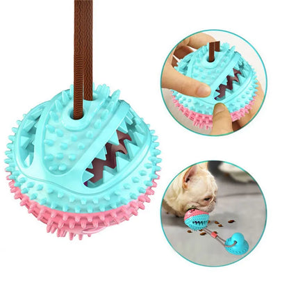 Suction Cup Tug Toy for Dogs — Solo Play & Teething Relief