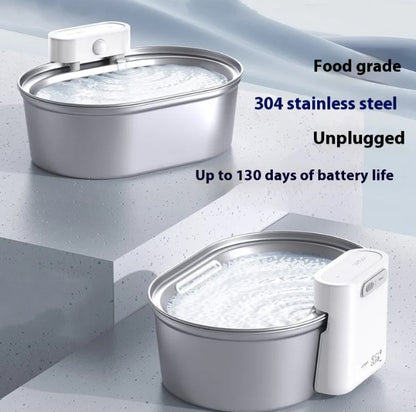 Stainless Steel Automatic Cat Water Fountain