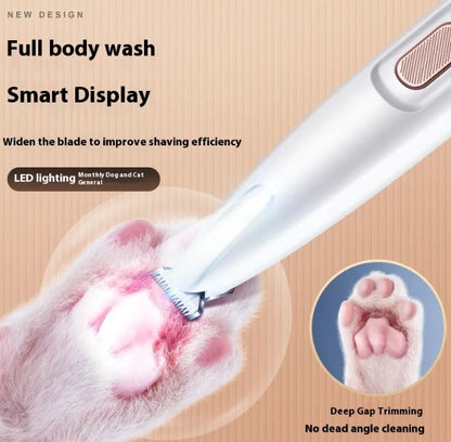 LED Pet Paw Trimmer — Waterproof & Rechargeable
