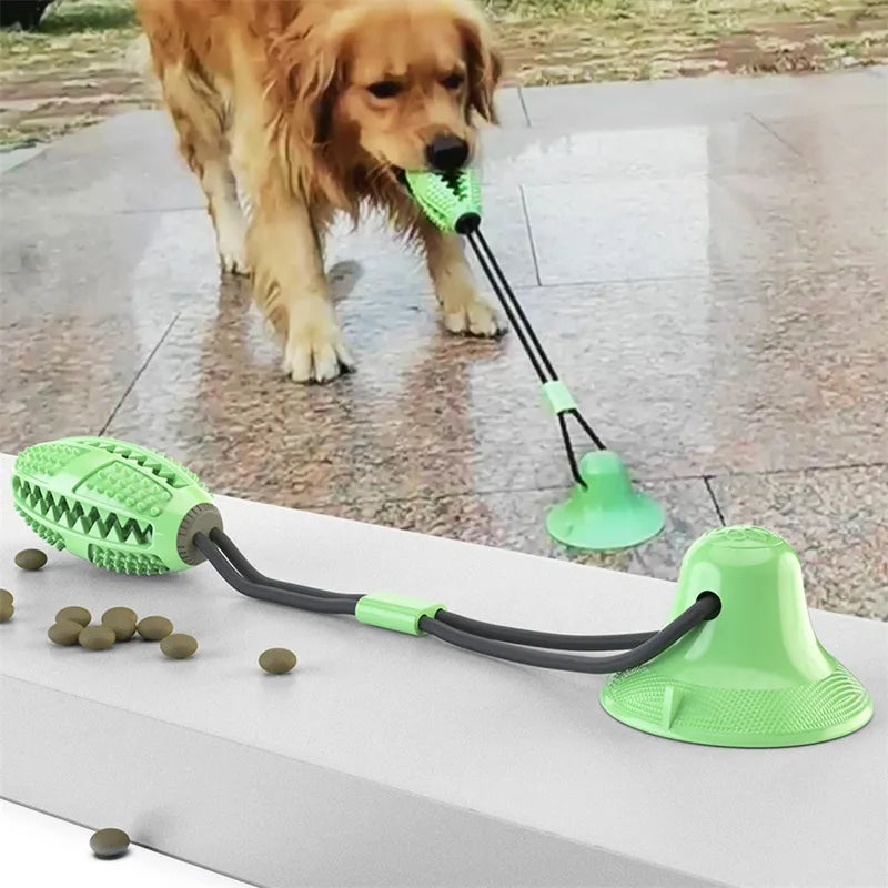 Suction Cup Tug Toy for Dogs — Solo Play & Teething Relief