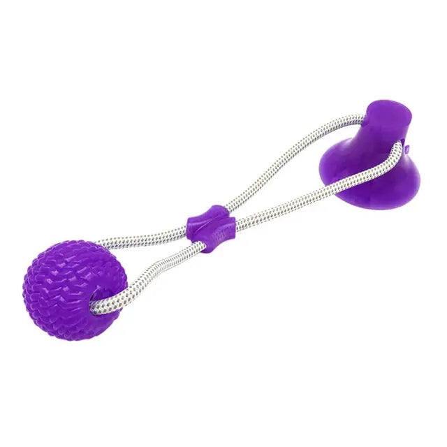 Suction Cup Tug Toy for Dogs — Solo Play & Teething Relief