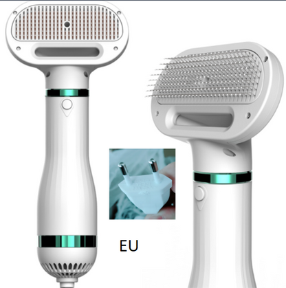 2-in-1 Dog Hair Dryer & Comb — Quiet, Fast Grooming
