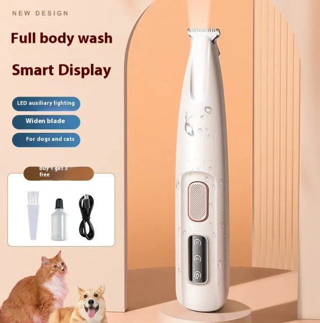 LED Pet Paw Trimmer — Waterproof & Rechargeable